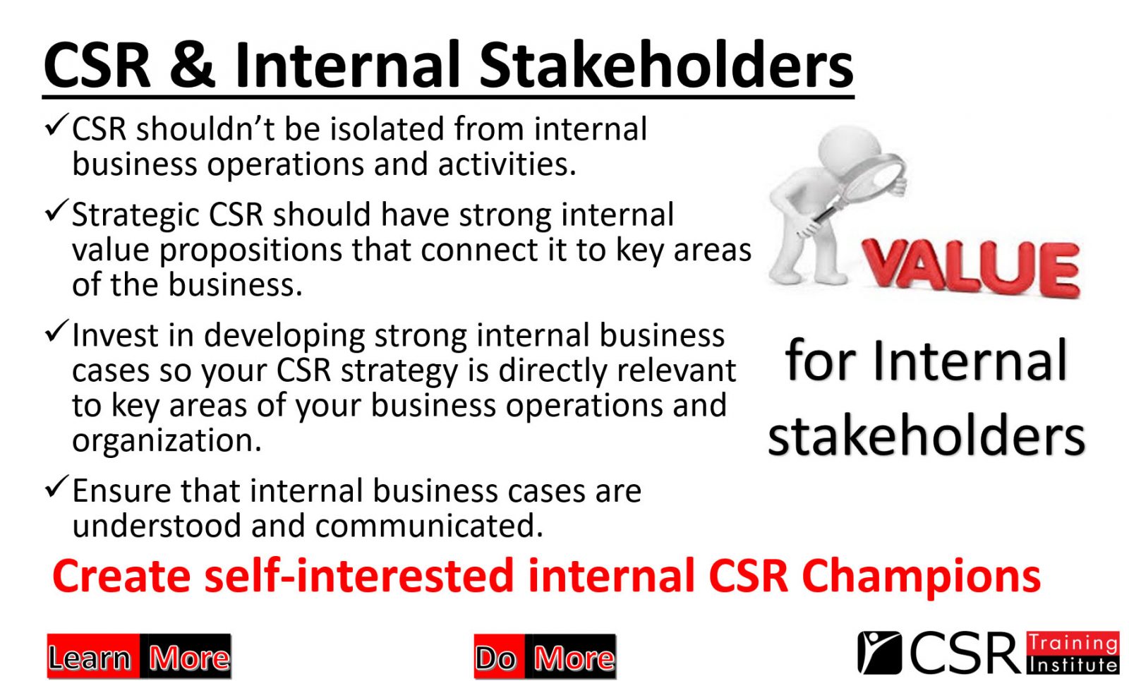 CSR & internal stakeholders